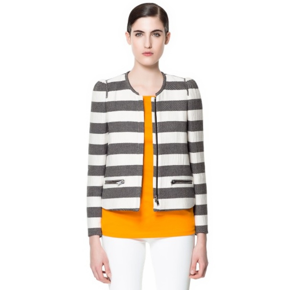 Zara Bold Stripes Blazer